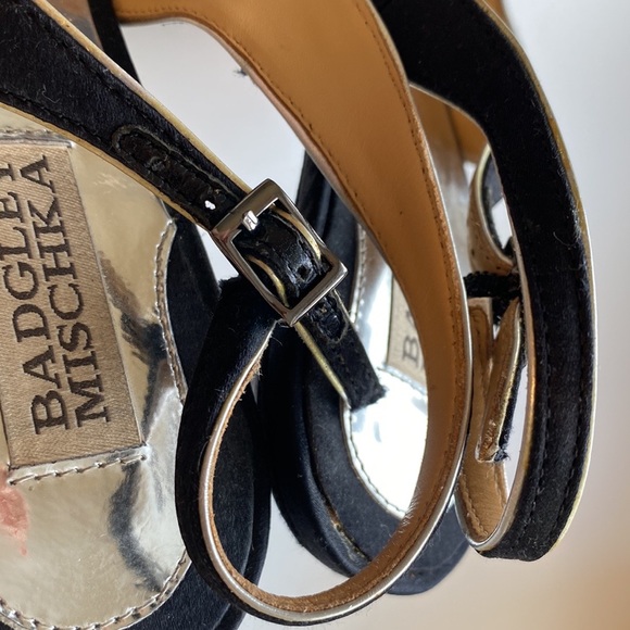 Cute satin pump with rhinestone detail. - Picture 7 of 9